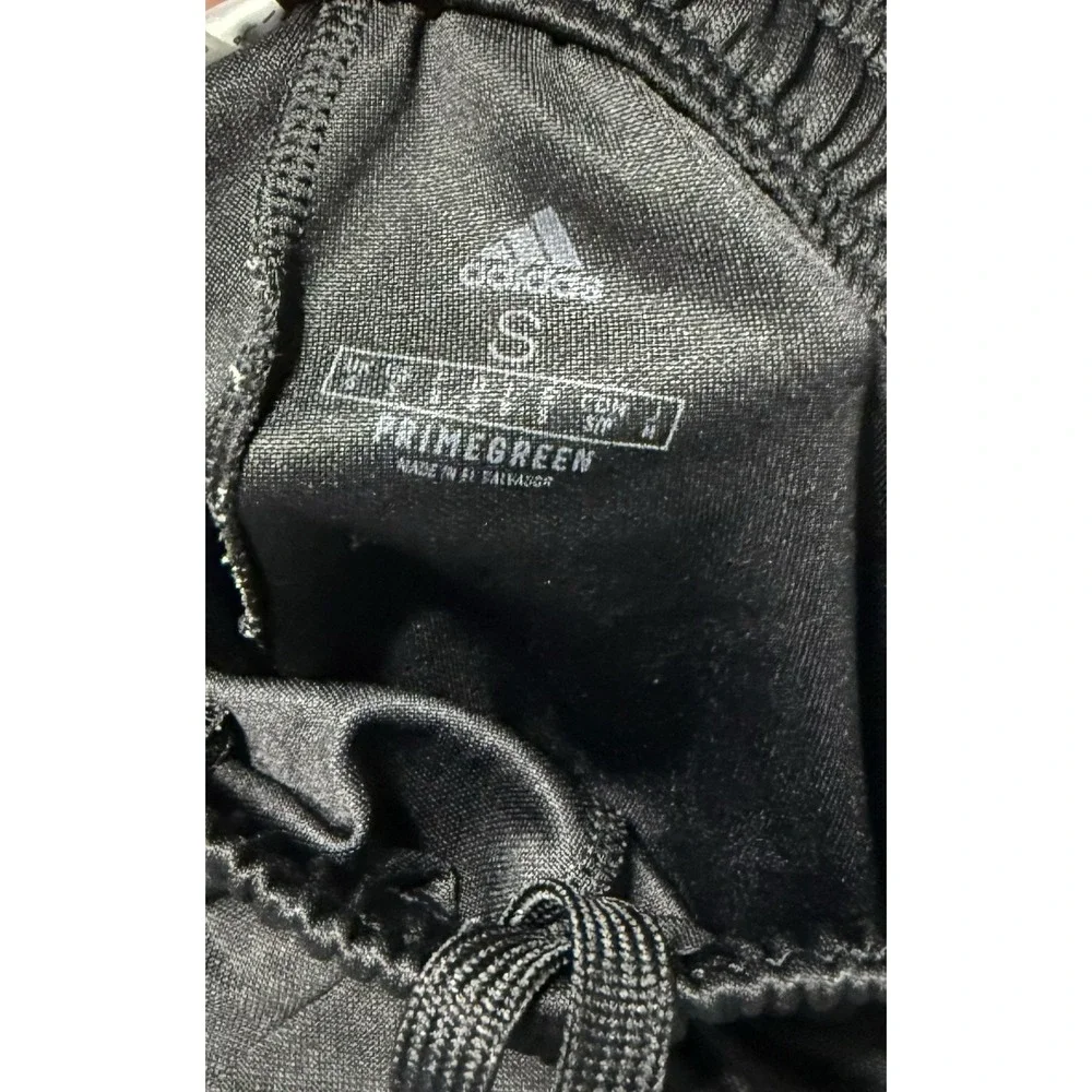 Adidas Tiro Training Jogger Pants Mens Size Small Black Ankle Zip Stretch 2HQ001
